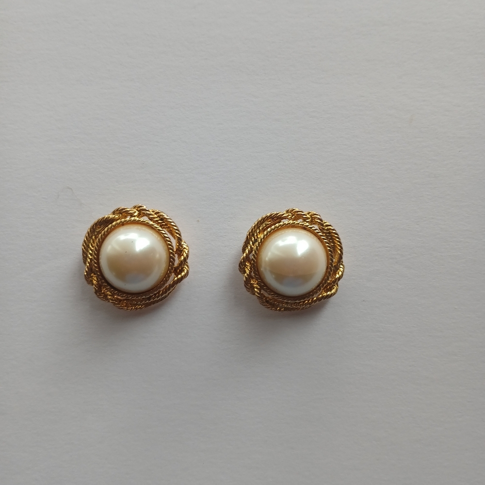 Bluette Vintage‎ Faux Pearl Shoe Clips